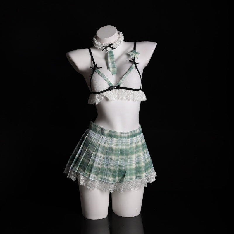 LS Sexy Lingerie Sexy Student Jk Uniform Temptation Japanese Style Pure Desire Short Skirt Sailor Suit Cosplay
