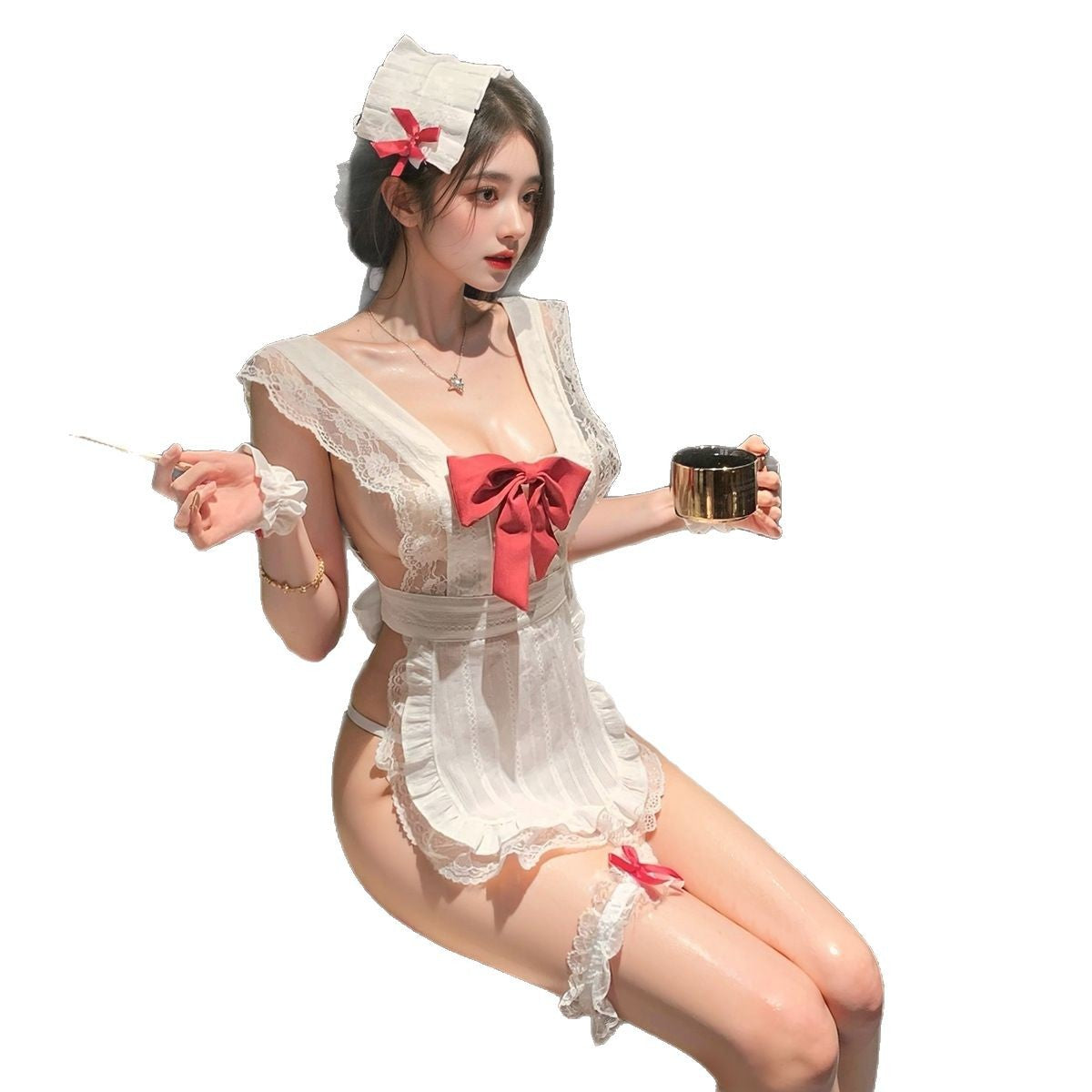 LS Love Apron Maid Maid Sexy Underwear suit Uniform Adult Sexy Pajamas Pure Desire 8387