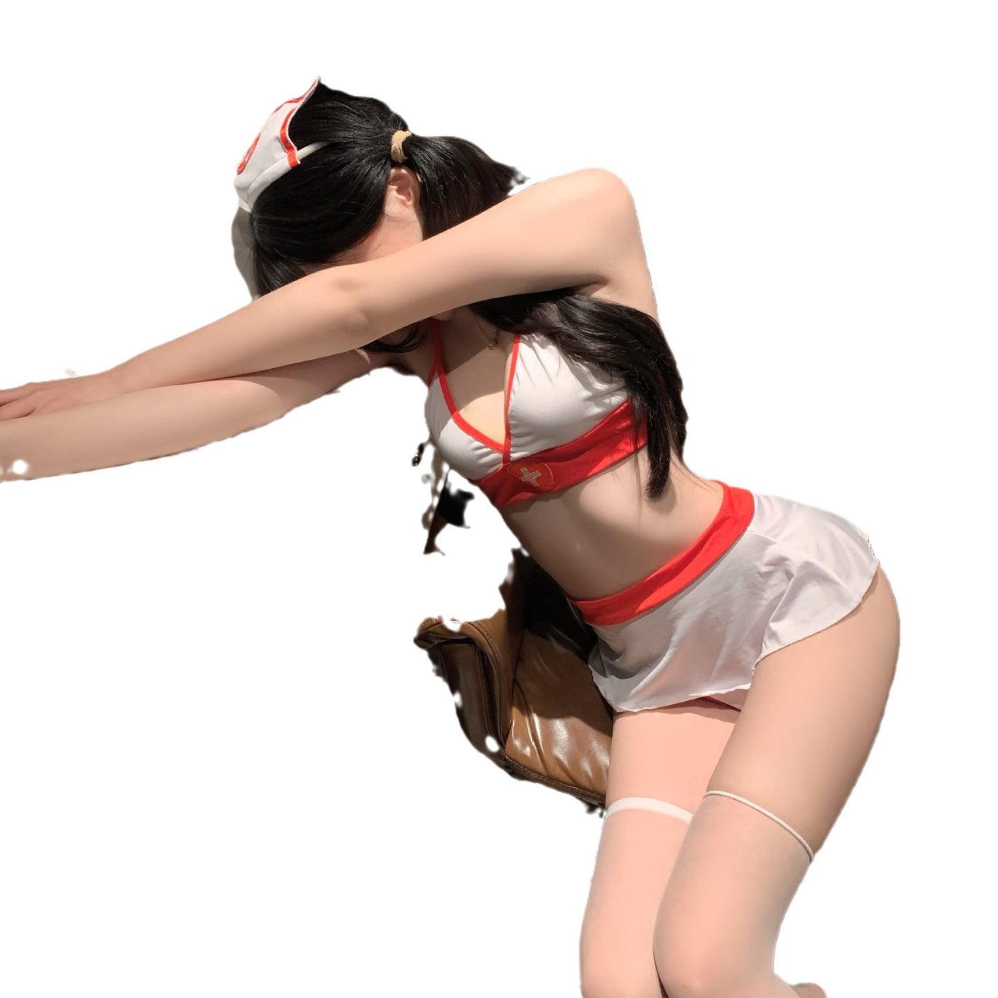 LS Sexy Lingerie Sexy Uniform Temptation Pajamas Pure Desire Small Breasts Big Sweetheart Nurse Uniform 8632