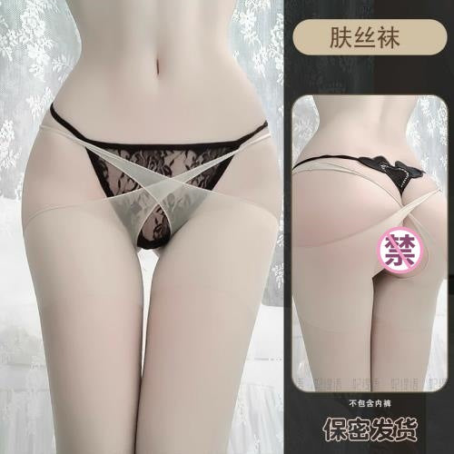 LS Sexy Long Stockings Sexy Temptation Separates Cross-Free Black Silk Multi-Color Nightclub Silk 1025