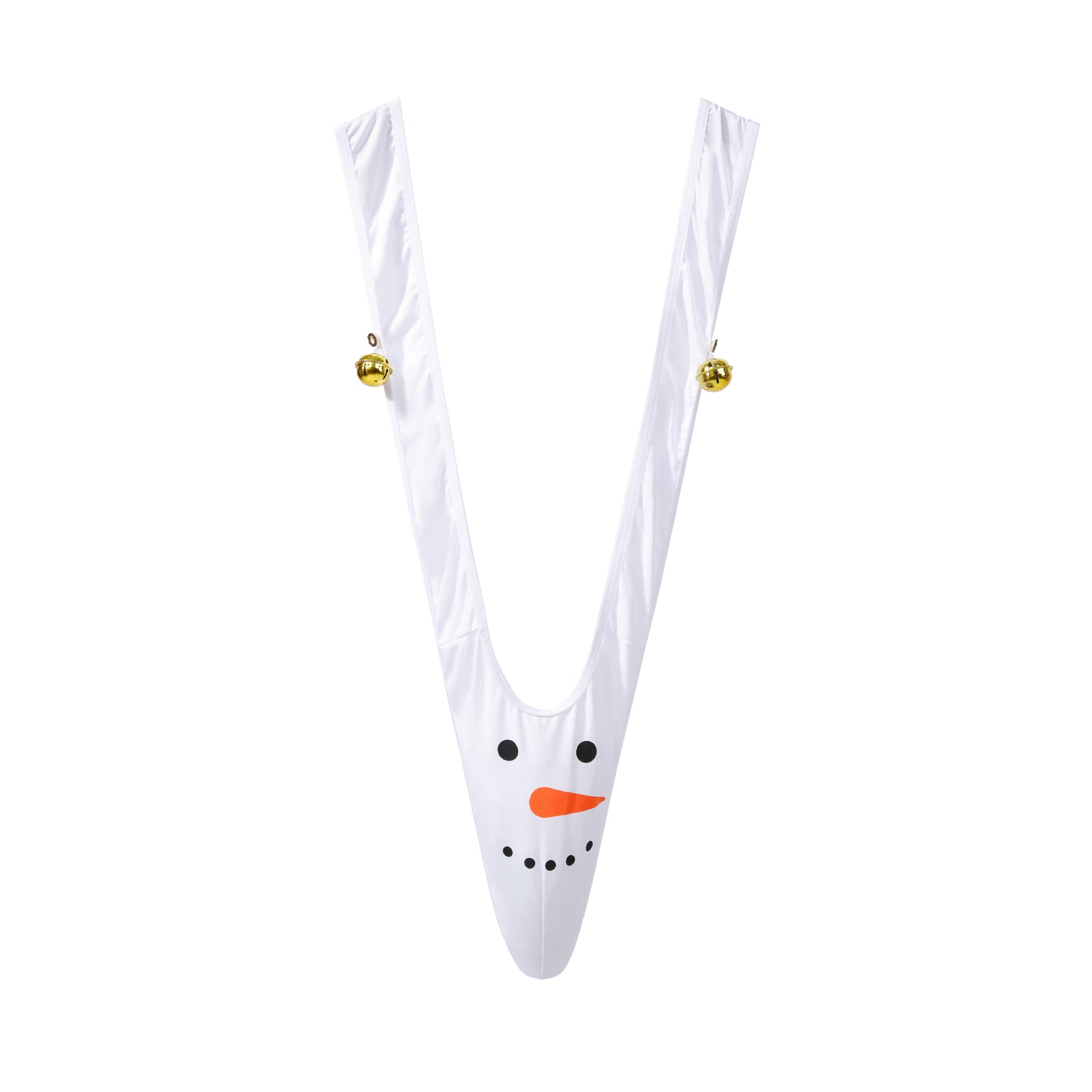 Men's Christmas sexy underwear snowman reindeer gift with bells thong adjustable size