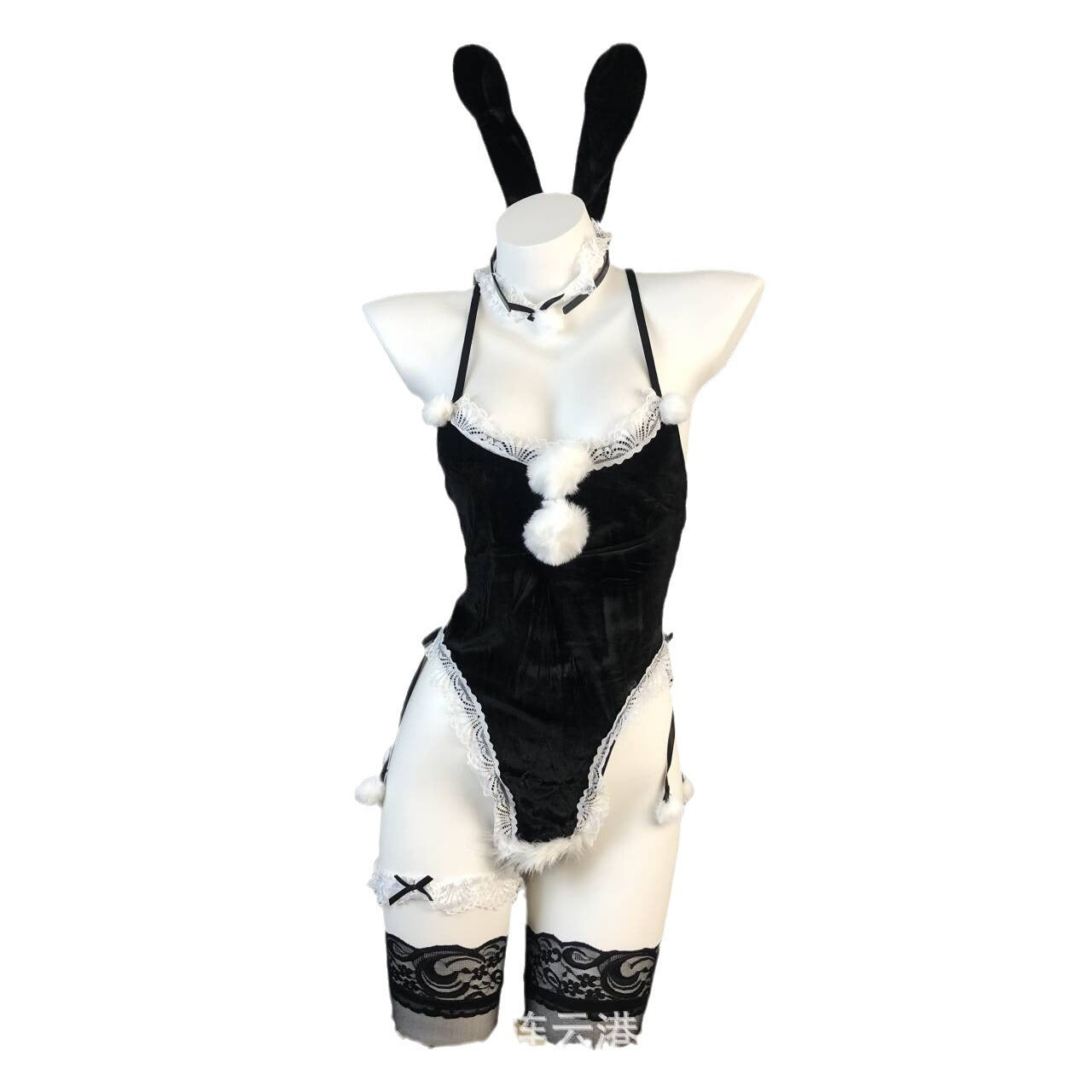 Zhixin sexy lingerie role-playing bunny Christmas costume seductive one-piece tight uniform open crotch suit 8032