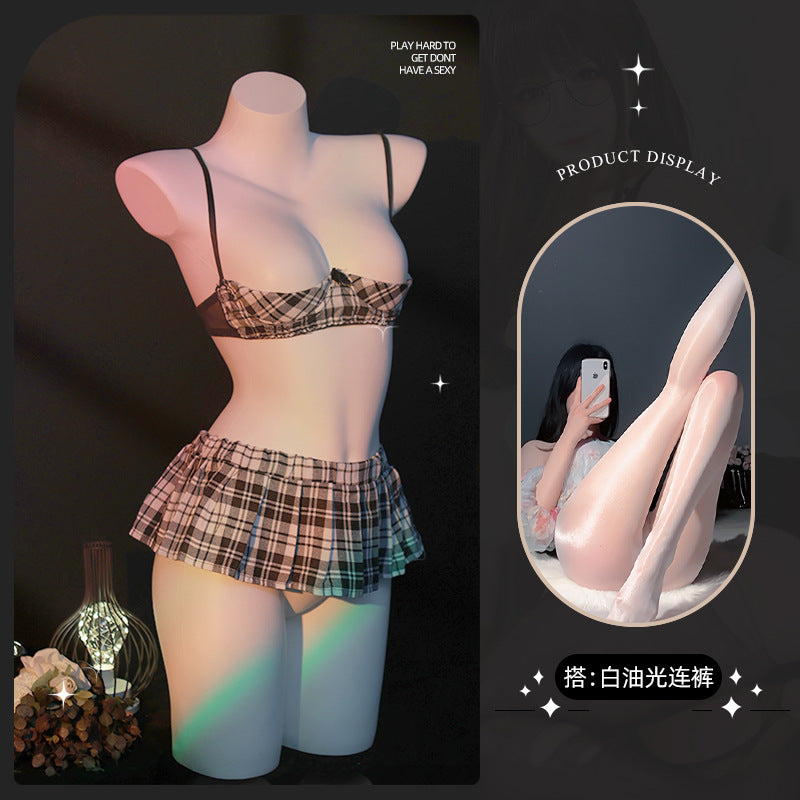 LS Sexy Underwear Uniform suit Sexy Temptation Hot Skirt Split Maid Maid suit 9032