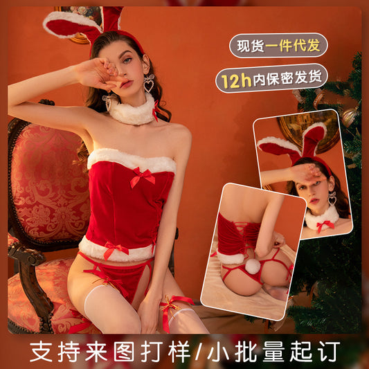 Ying Christmas sexy lingerie bunny uniform seductive sexy role playing hot pajamas suit wholesale