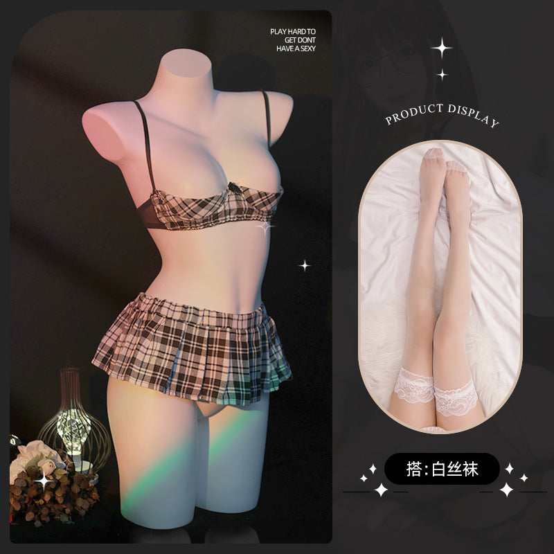 LS Sexy Underwear Uniform suit Sexy Temptation Hot Skirt Split Maid Maid suit 9032