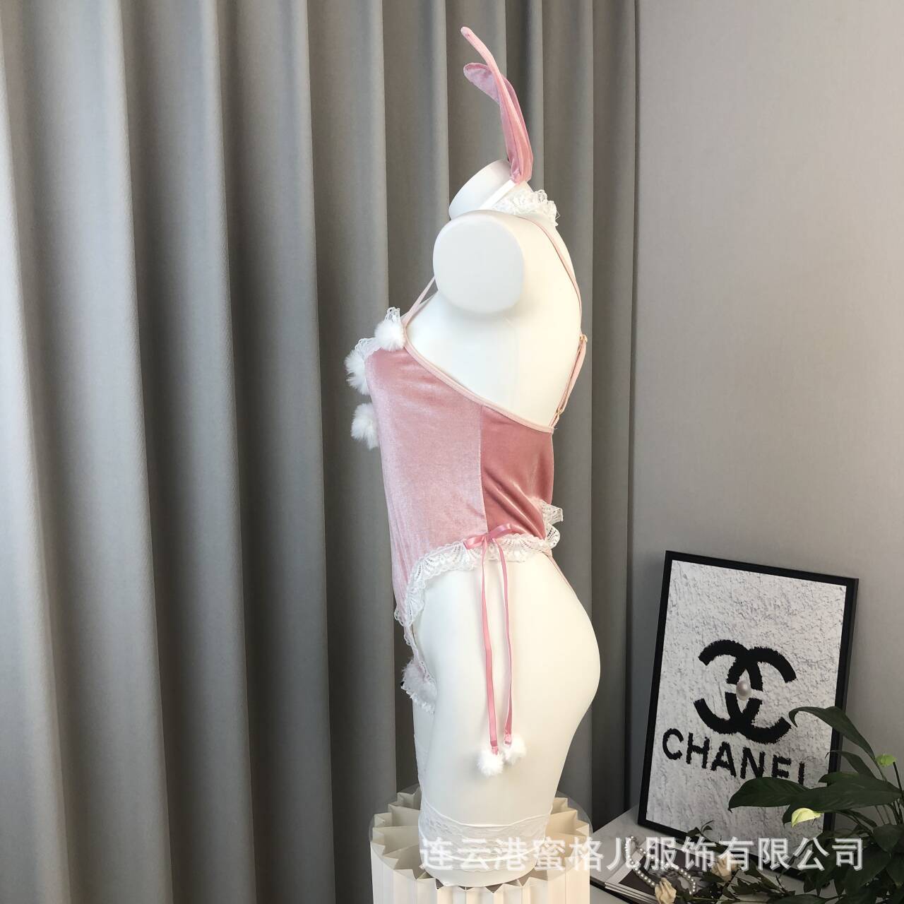 Zhixin sexy lingerie role-playing bunny Christmas costume seductive one-piece tight uniform open crotch suit 8032