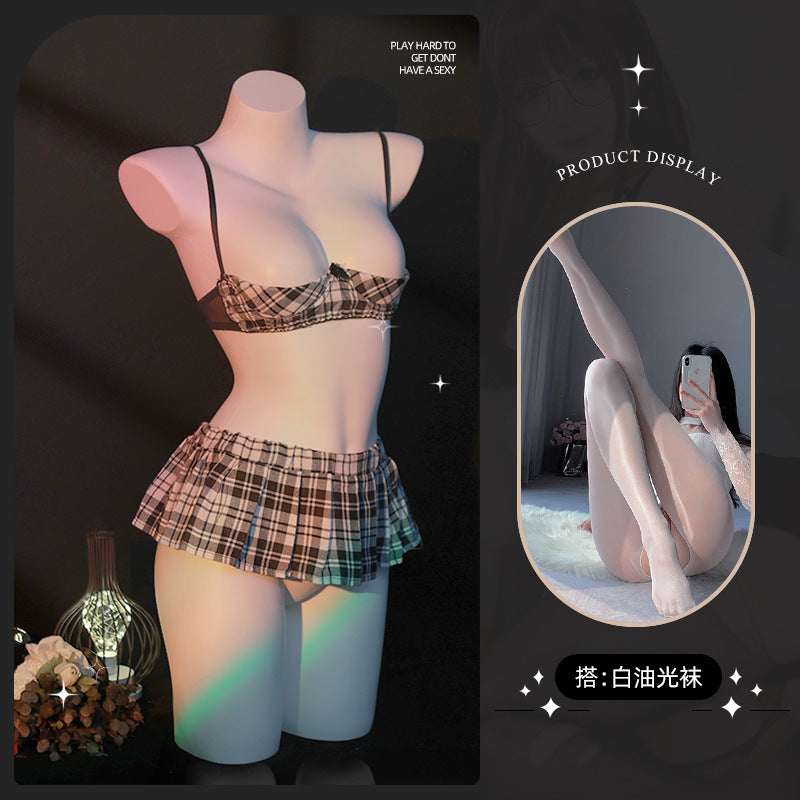 LS Sexy Underwear Uniform suit Sexy Temptation Hot Skirt Split Maid Maid suit 9032