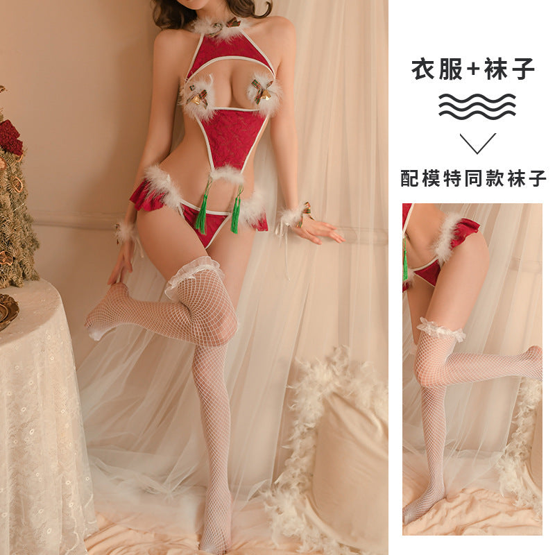 Sexy Lingerie Uniform Temptation Halloween Cosplay Christmas Suit Chinese Style Bellyband Flying Han Dynasty New Year's Day