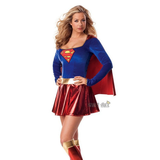 European and American Explosions Halloween Superman Costume Female dc Uniform Role Playing Game Anime cosplay Fun