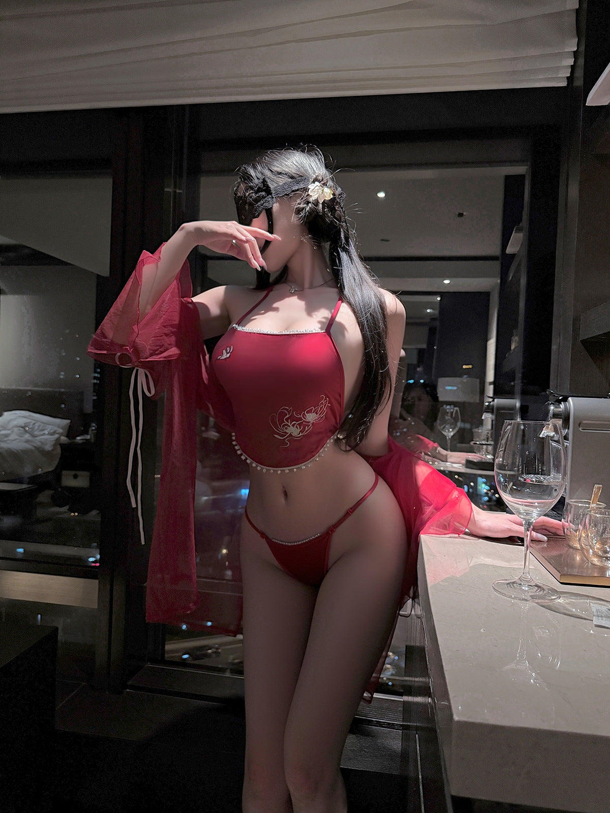 LS Sexy Lingerie Sexy Han Dynasty Ancient Style Pure Desire Bellyband Temptation Passionate Palace Style Classical Han Dynasty Women