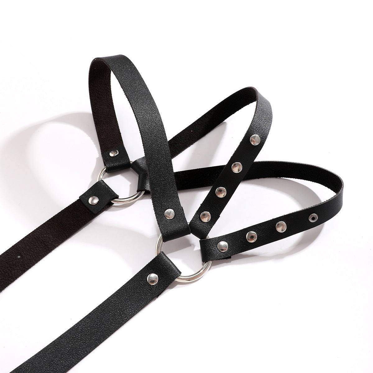 European and American fashion personality punk bound shoulder strap men's trendy Sexy Halloween body chain cross-border men's body jewelry