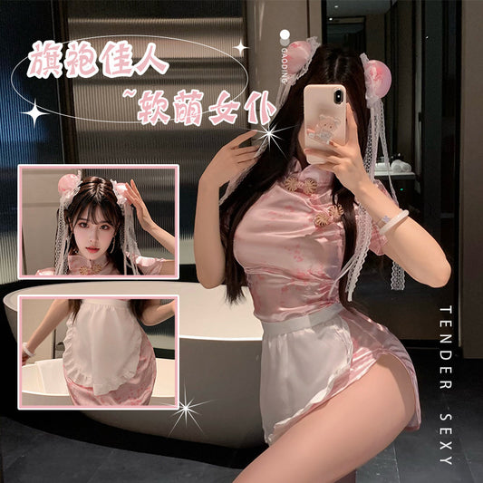 Xin Ying Sexy Underwear China Niang Cheongsam Passion Free Couple Flirting Temptation Uniform cos Role Play