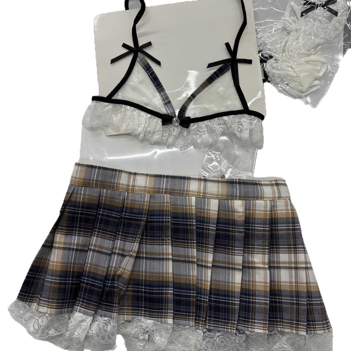 LS Sexy Lingerie Sexy Student Jk Uniform Temptation Japanese Style Pure Desire Short Skirt Sailor Suit Cosplay