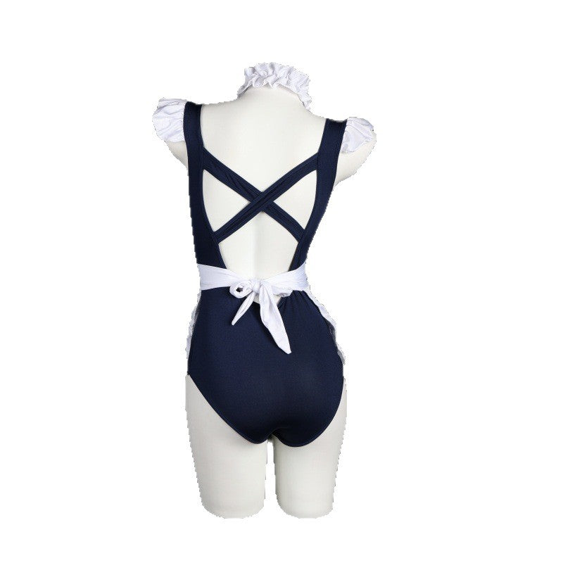 LS Sexy Lingerie Plus Size Sexy Maid Uniform Temptation Pajamas Pure Desire Role Maid Suit 8199