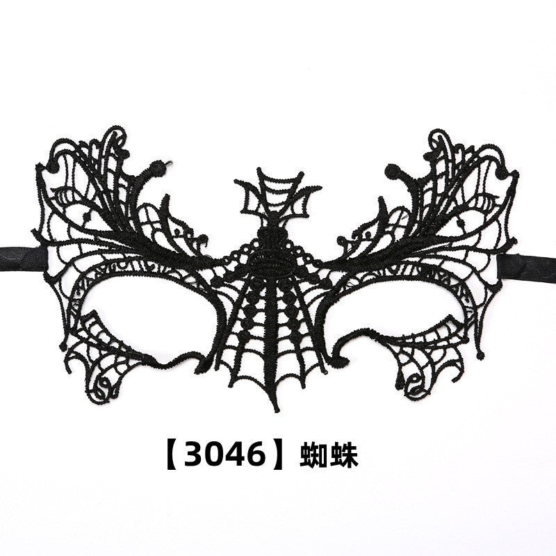 Factory direct black queen fun lace eye mask fashion theme dance party mask Halloween Christmas