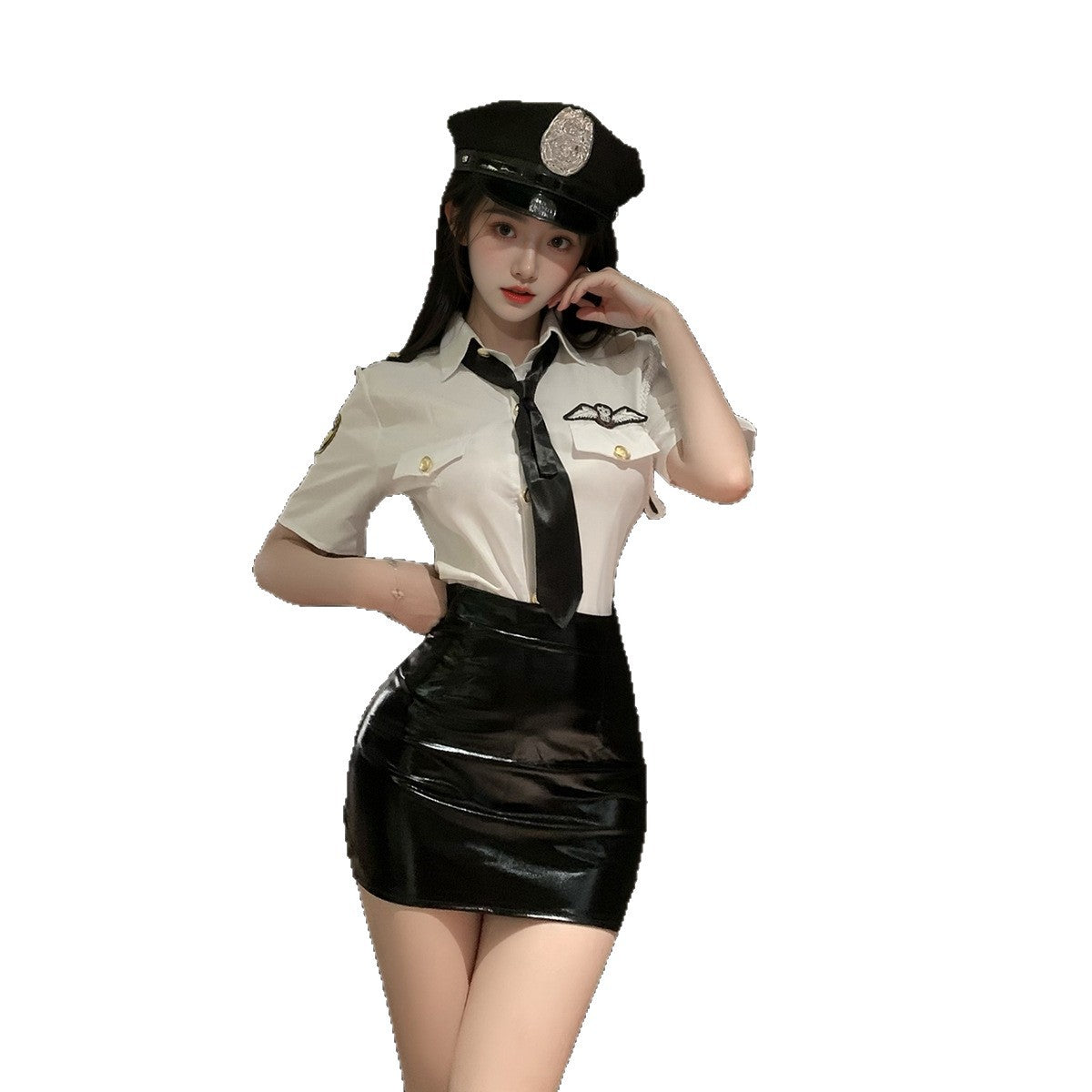 LS Sexy Lingerie Sexy Policewoman Uniform Temptation Free to Take Off Instructor Stewardess Play Passion Suit 8792