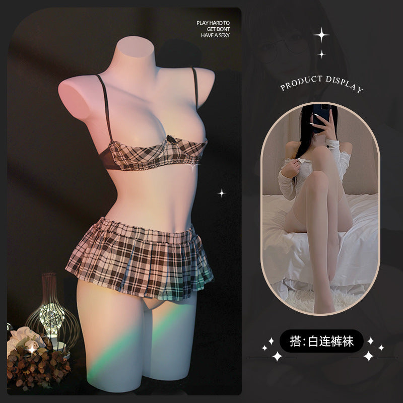 LS Sexy Underwear Uniform suit Sexy Temptation Hot Skirt Split Maid Maid suit 9032