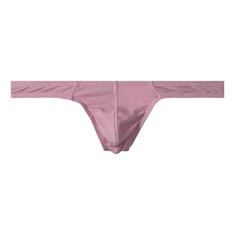 AliExpress Christmas single thong T pants hip gay Foreign Trade men's nightclub low waist sexy thong shock convex bag