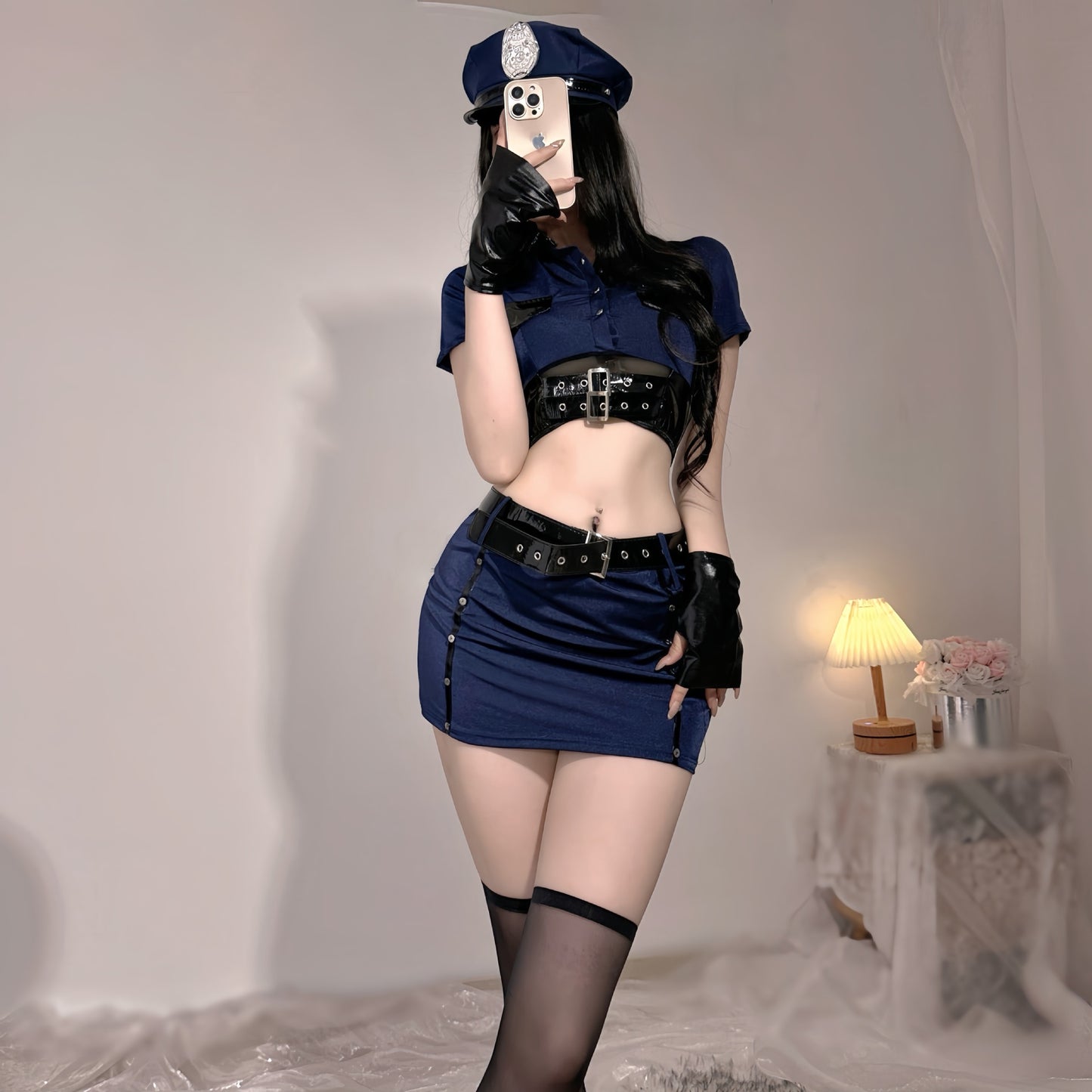 Fan Lei Sex Lingerie Sexy Spice Girls Policewoman Bar ktv Halloween cos Uniform Cosplay Uniform 5245