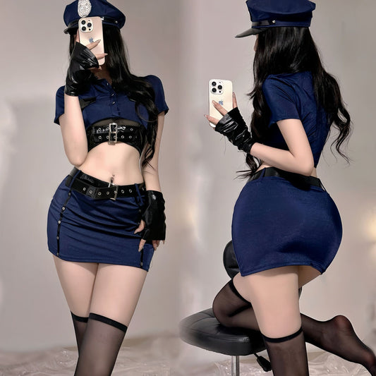 Fan Lei Sex Lingerie Sexy Spice Girls Policewoman Bar ktv Halloween cos Uniform Cosplay Uniform 5245