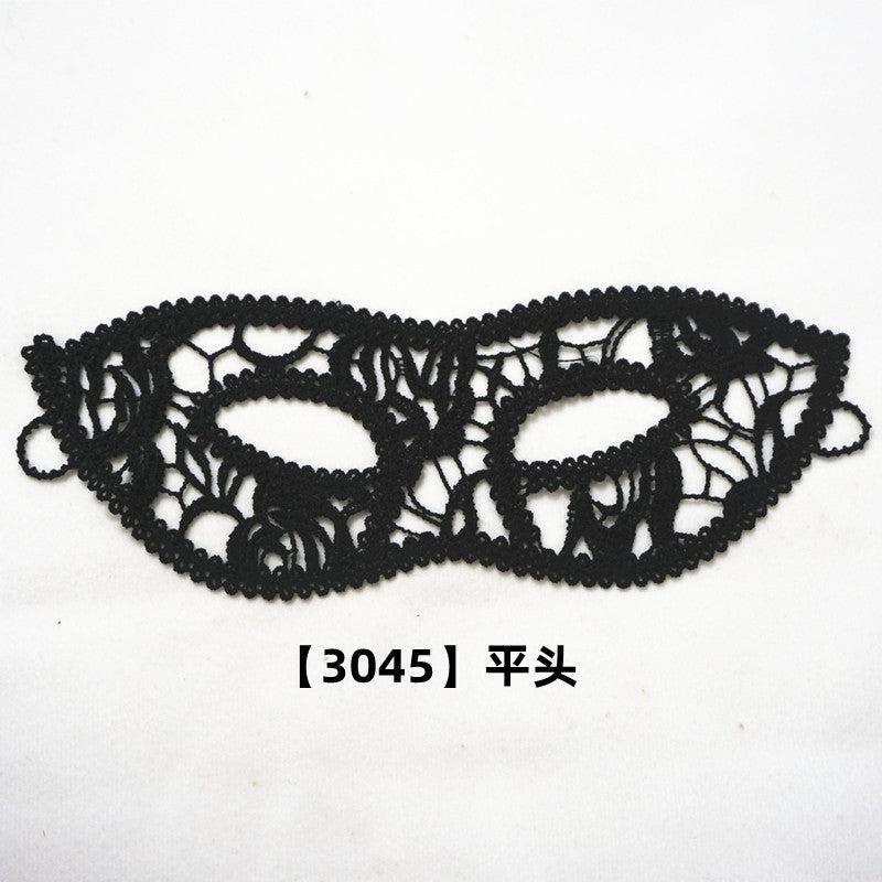 Factory Direct Sales Black Queen Sexy Lace Eye Mask Fashion Theme Prom Party Mask Halloween Christmas