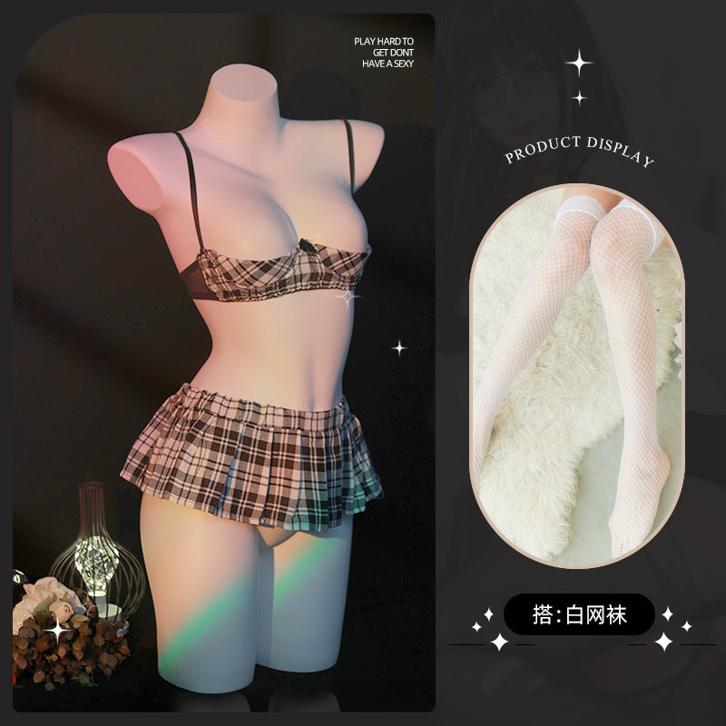 LS Sexy Underwear Uniform suit Sexy Temptation Hot Skirt Split Maid Maid suit 9032