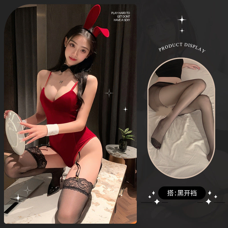 LS Sexy Underwear Products Sexy Uniform Temptation Pajamas Pure Desire Small Chest Large Uniform Jumpsuit