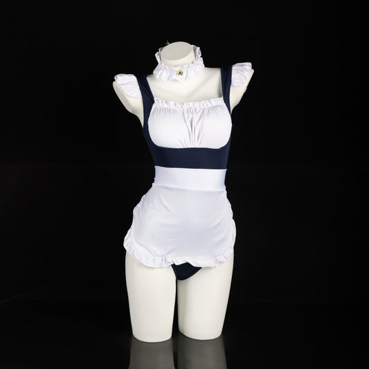 LS Sexy Lingerie Plus Size Sexy Maid Uniform Temptation Pajamas Pure Desire Role Maid Suit 8199