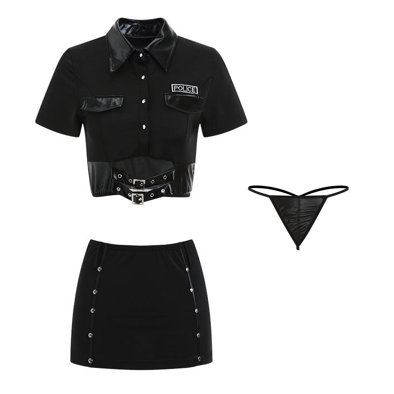 Sexy Lingerie Sexy Spice Girls Police Bar ktv Halloween cos Uniform Cosplay Uniform a generation of hair
