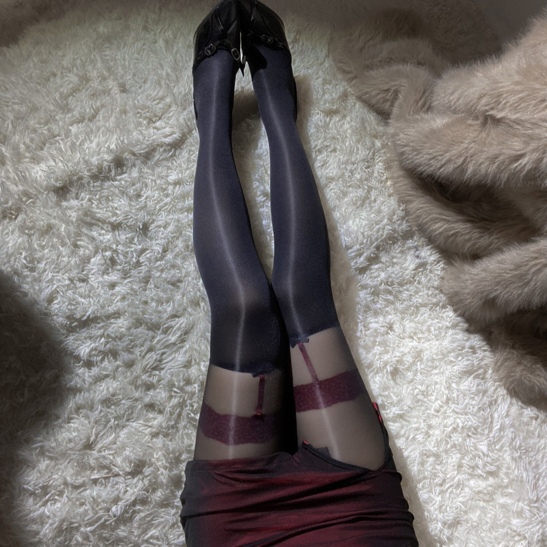 LS Sex Underwear Products Sexy Uniform Temptation Pajamas Pure Desire Small Chest Show Big Internet Red Silk Stockings