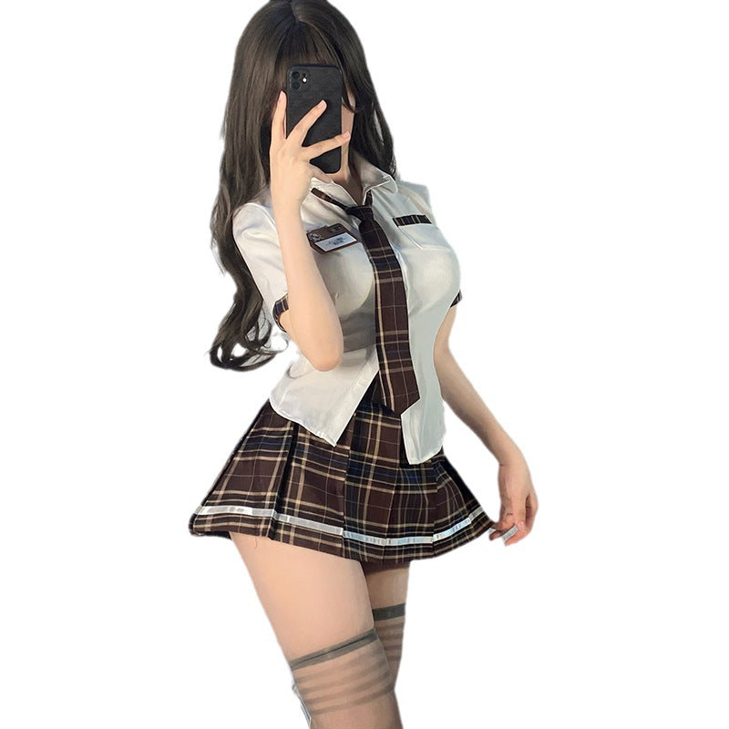 Ying Sex Lingerie Sexy Student cos Uniform Temptation jk Short Skirt Dead Water Passion Suit Female 185