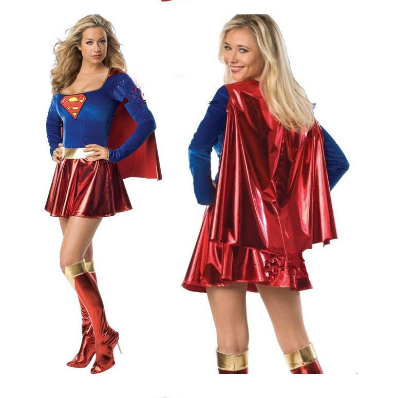 European and American Explosions Halloween Superman Costume Female dc Uniform Role Playing Game Anime cosplay Fun