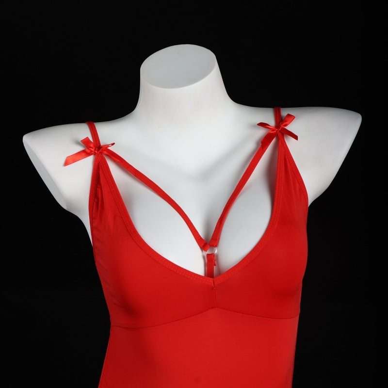 LS Sexy Lingerie Bed Tease Suspender Skirt Passionate Pajamas Sexy Hip Skirt No-Take-Off Flirting Suit