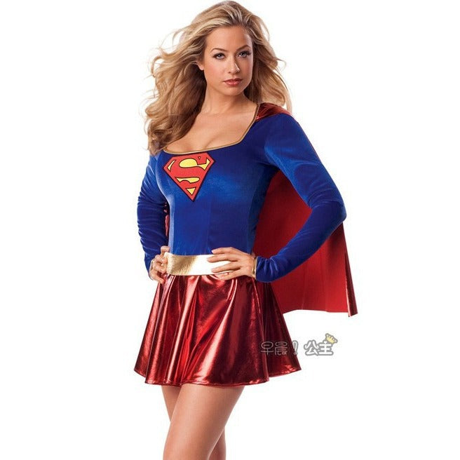European and American Explosions Halloween Superman Costume Female dc Uniform Role Playing Game Anime cosplay Fun