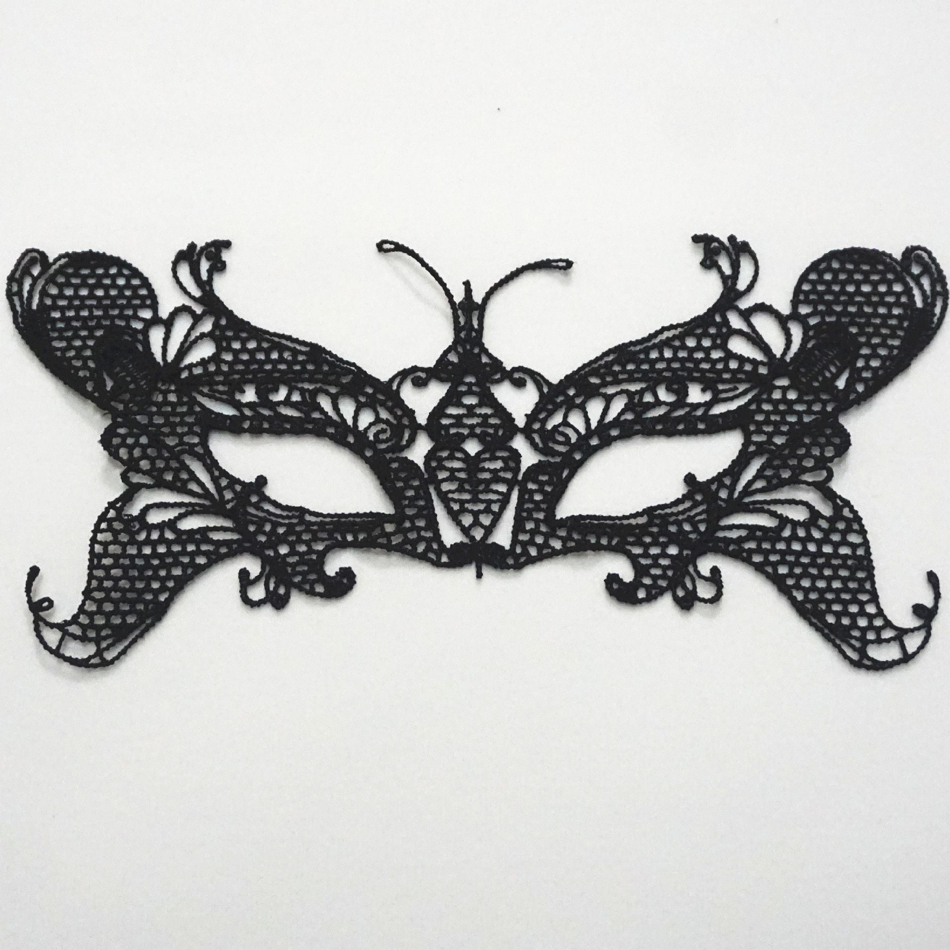 Factory Direct Sales Black Queen Sexy Lace Eye Mask Fashion Theme Prom Party Mask Halloween Christmas