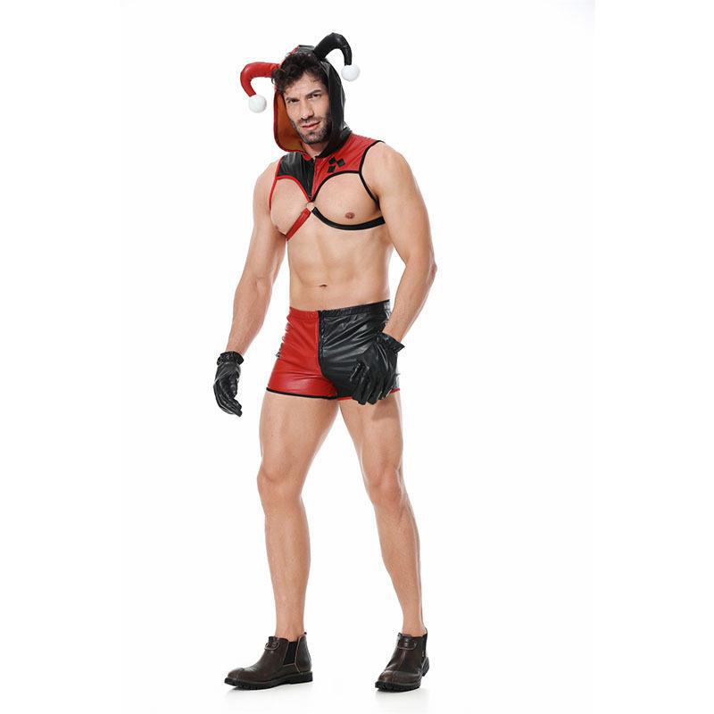 European and American Cross-Border Halloween Macho Clown Sexy Sexy Lingerie Cosplay Nightclub Temptation Stage Performance Clothing