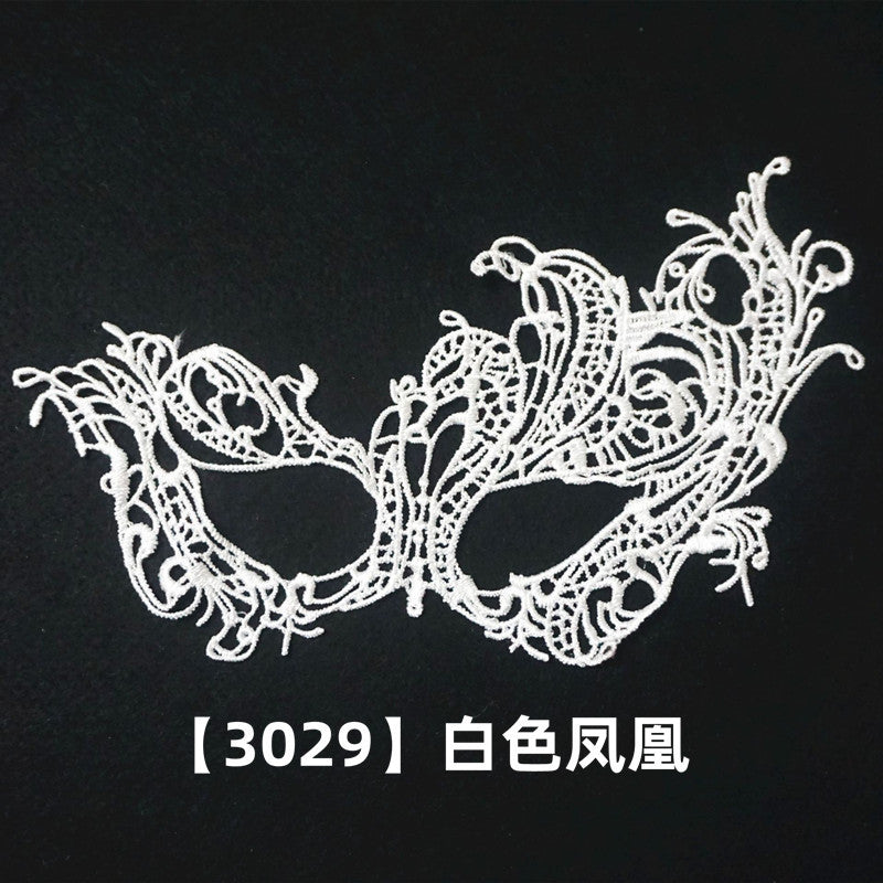 Factory Direct Sales Black Queen Sexy Lace Eye Mask Fashion Theme Prom Party Mask Halloween Christmas