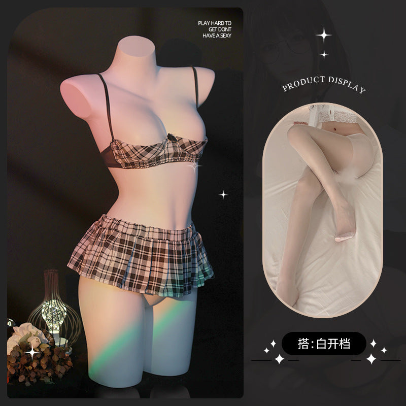 LS Sexy Underwear Uniform suit Sexy Temptation Hot Skirt Split Maid Maid suit 9032