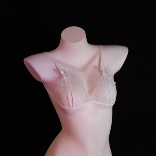 LS Sexy Lingerie Sexy Lace Temptation Three-Point Suit Open-Fit No-Take-Off Sexy Lingerie 2138