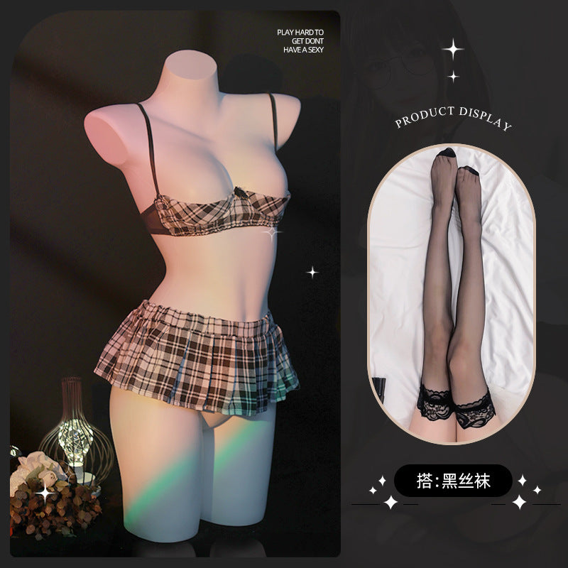 LS Sexy Underwear Uniform suit Sexy Temptation Hot Skirt Split Maid Maid suit 9032
