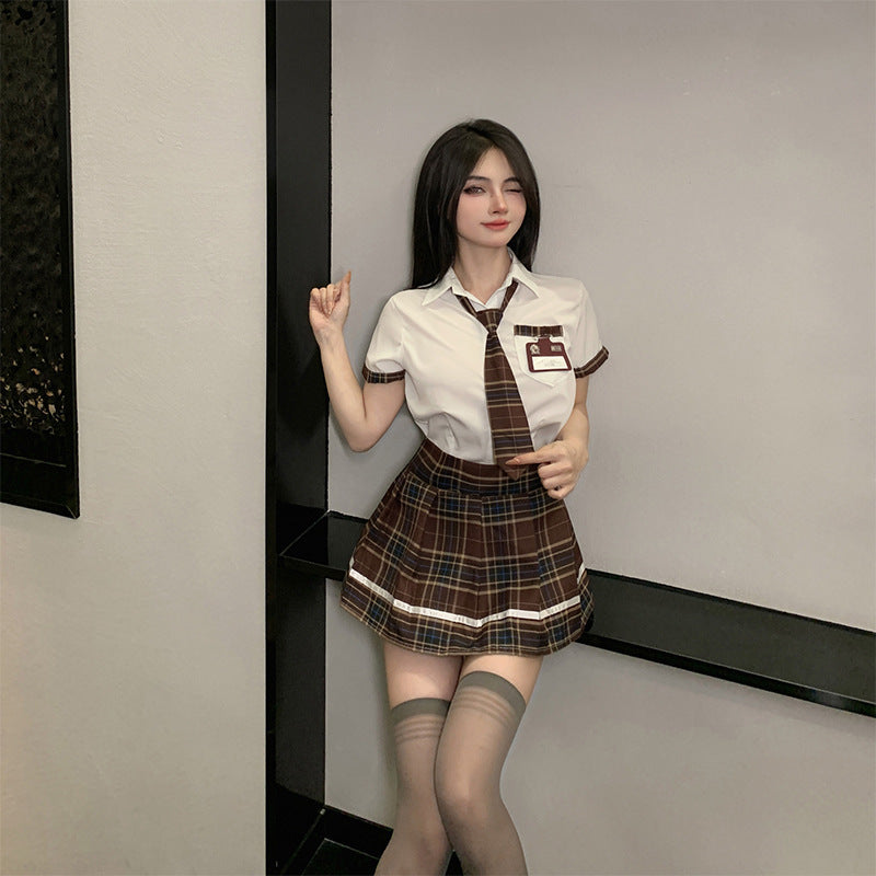 Ying Sex Lingerie Sexy Student cos Uniform Temptation jk Short Skirt Dead Water Passion Suit Female 185