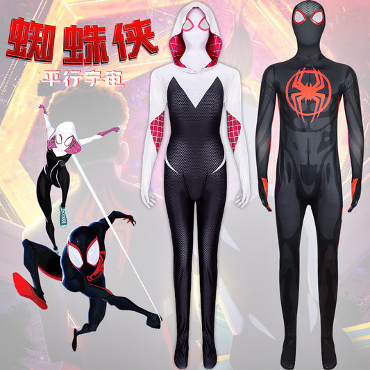 Halloween Cos Costume Spider-Man Clothing Female Gwen Lycra Parallel Universe Cosplay Bodysuit Cosplay
