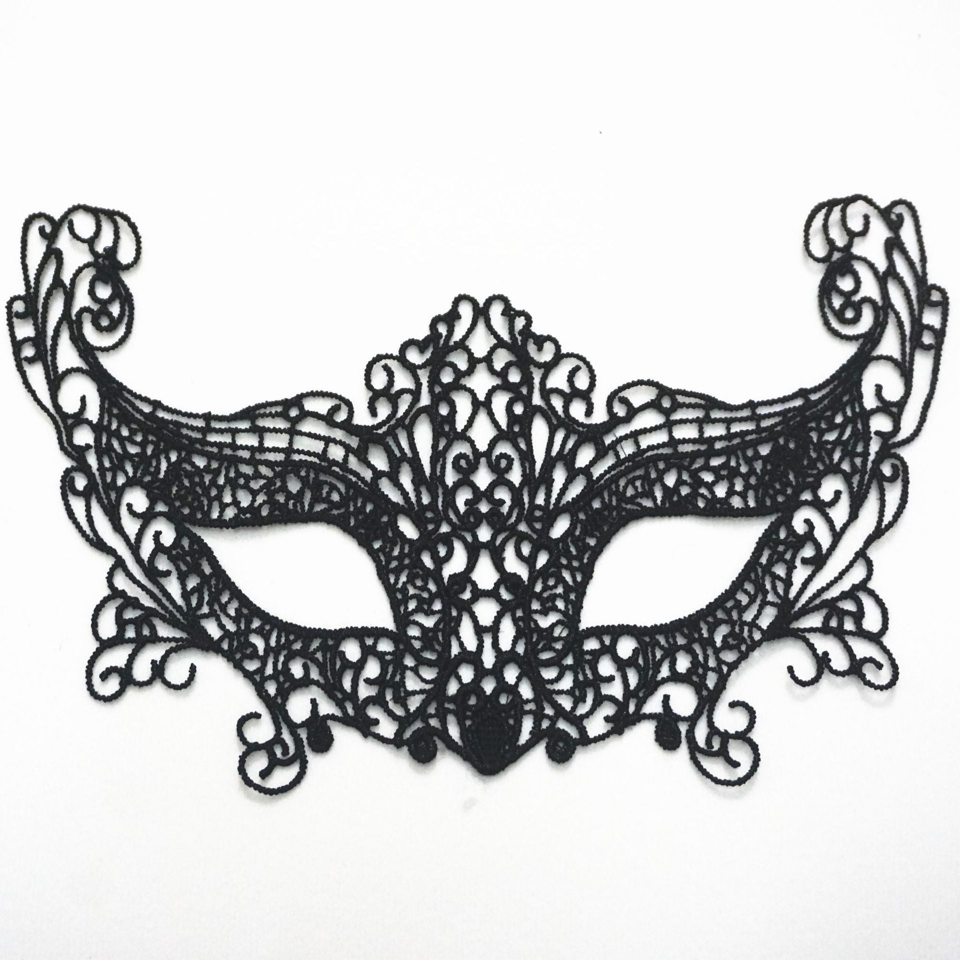 Factory Direct Sales Black Queen Sexy Lace Eye Mask Fashion Theme Prom Party Mask Halloween Christmas